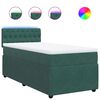 vidaXL Sommier &agrave; lattes de lit avec matelas Vert fonc&eacute; 90x200 cm
