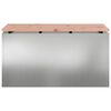 vidaXL Banc de jardin Argent 80 x 40 x 43 cm Acier galvanis&eacute;