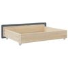 vidaXL Tiroirs de rangement dessous de lit 2 pcs gris fonc&eacute;