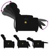 vidaXL Fauteuil inclinable de massage &eacute;lectrique Noir Tissu