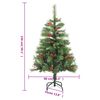 vidaXL Sapin de No&euml;l artificiel avec pommes de pin et baies 150 cm