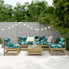 vidaXL Salon de jardin 6 pcs bois de pin impr&eacute;gn&eacute;