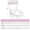 vidaXL Bottes de pluie noir taille 46 PVC