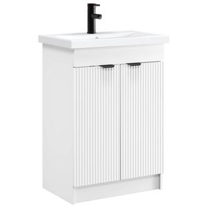 vidaXL Ensemble de mobilier de salle de bain Blanc 78,5 x 37,5 x 81 cm