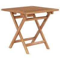 vidaXL Table pliable de jardin 45x45x45 cm Bois de teck solide