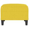 vidaXL Repose-pied Jaune clair 70x55x41 cm Tissu