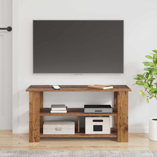 vidaXL Support de t&eacute;l&eacute;vision Bois ancien 100 x 40 x 50 cm