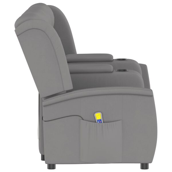 vidaXL Fauteuil de massage inclinable avec porte-gobelets 4 places