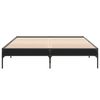 vidaXL Cadre de lit sans matelas noir 140x200 cm
