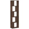 vidaXL Biblioth&egrave;que 5 niveaux ch&ecirc;ne marron bois ing&eacute;nierie