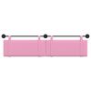vidaXL T&ecirc;te de lit suspendue Montage mural Rose 210 x 55 x 5 cm tissu