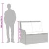 vidaXL Banc inclinable de jardin avec coussins marron r&eacute;sine tress&eacute;e