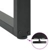vidaXL Pieds de table de bar en U 2 pi&egrave;ces Anthracite 40 x (90-91) cm Acier