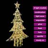 vidaXL Sapin de No&euml;l avec 160 LED Blanc chaud 150 cm PET