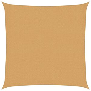 vidaXL Voile d'ombrage 160 g/m&sup2; carr&eacute; sable 2x2 m PEHD