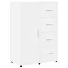 vidaXL Buffets 2 pcs blanc 60x31x84 cm bois d'ing&eacute;nierie