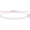 vidaXL Dessus de table rond &Oslash;40x2 cm bois massif d'acacia