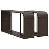 vidaXL Salon de jardin et coussins 11 pcs marron r&eacute;sine tress&eacute;e