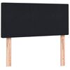 vidaXL Sommier &agrave; lattes de lit avec matelas noir 80x210 cm velours