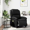 vidaXL Fauteuil de massage inclinable &eacute;lectrique noir similicuir