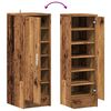 vidaXL Armoire à chaussures vieux bois 32x35x92 cm bois d'ingénierie