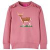 Sweatshirt pour enfants framboise 92