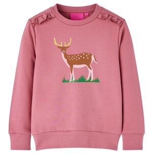 Sweatshirt pour enfants framboise 92