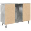 vidaXL Armoire salle de bain gris béton 80x33x60cm bois d'ingénierie