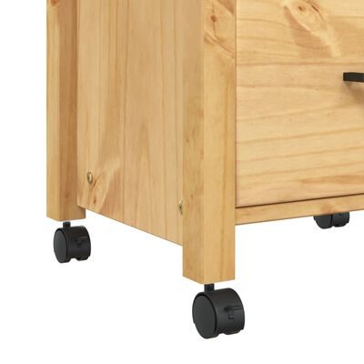 vidaXL Chariot de cuisine MONZA 48x40x90 cm bois massif de pin