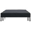 vidaXL Housse de Table Uni Noir 102 x 202 x 15 cm tissu