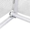 vidaXL Serre avec cadre en acier blanc 28 m&sup2; 14x2x2 m