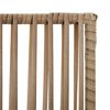 vidaXL Cloison de s&eacute;paration 4 panneaux beige r&eacute;sine tress&eacute;e