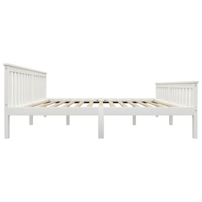 vidaXL Cadre de lit sans matelas blanc bois massif de pin 180x200 cm