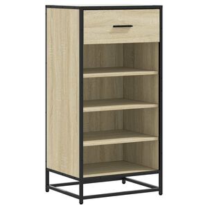 vidaXL &Eacute;tag&egrave;re &agrave; chaussures ch&ecirc;ne sonoma 48x38x97,5 cm bois ing&eacute;nierie