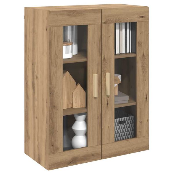 vidaXL Armoire murale suspendue ch&ecirc;ne artisanal 69,5x34x90 cm