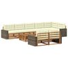 vidaXL Ensemble de canap&eacute;s d'ext&eacute;rieur avec coussin 9 pcs