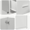 vidaXL Armoire d'angle blanc 160x40x45 cm bois d&rsquo;ing&eacute;nierie
