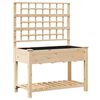vidaXL Cache-pot de jardin avec &eacute;tag&egrave;re Beige 115 x 60,5 x 153 cm