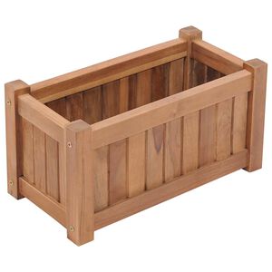 vidaXL Lit sur&eacute;lev&eacute; 50x25x25 cm Bois de teck solide