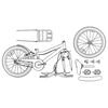 vidaXL V&eacute;lo pour Enfants 18 Pouces pour les 5-7 ans Bleu fonc&eacute;