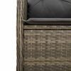 vidaXL Ensemble de bistro de jardin 9 pcs coussins gris poly rotin