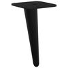 vidaXL Pieds de Support 2 pcs Noir 56 x 56 x 100 mm Fer