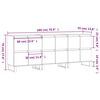 vidaXL Buffets 3 pcs blanc brillant bois d'ing&eacute;nierie