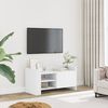 vidaXL Meuble TV blanc 80x35x40 cm bois d&rsquo;ing&eacute;nierie