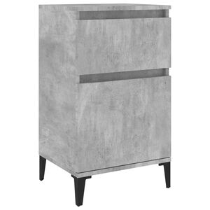 vidaXL Table de chevet gris b&eacute;ton 40x35x70 cm