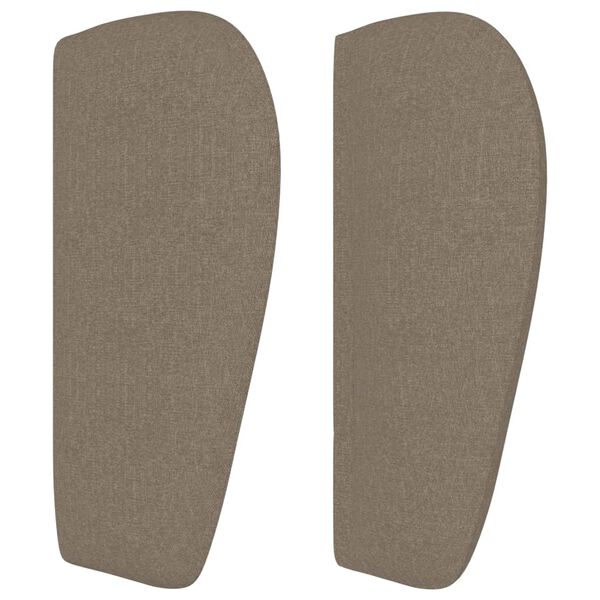 vidaXL T&ecirc;te de lit avec oreilles Taupe 93x23x78/88 cm Tissu