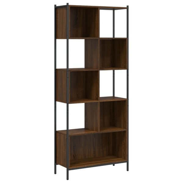 vidaXL Biblioth&egrave;que ch&ecirc;ne marron 72x28x172 cm bois d'ing&eacute;nierie