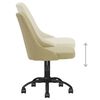vidaXL Chaise pivotante de salle &agrave; manger Vert Tissu