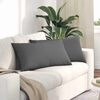 vidaXL Coussins de canap&eacute; 2 pcs Gris fonc&eacute; 80 x 40 cm tissu