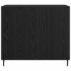 vidaXL Buffet Ch&ecirc;ne noir 90 x 34 x 80 cm Bois d'ing&eacute;nierie
